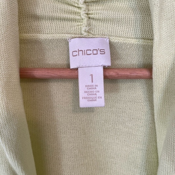 Chico's Yellow Women's Cardigan - Picture 4 of 10
